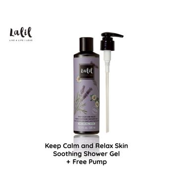 Keep Calm and Relax Skin Soothing Shower Gel + Dispenser Pump